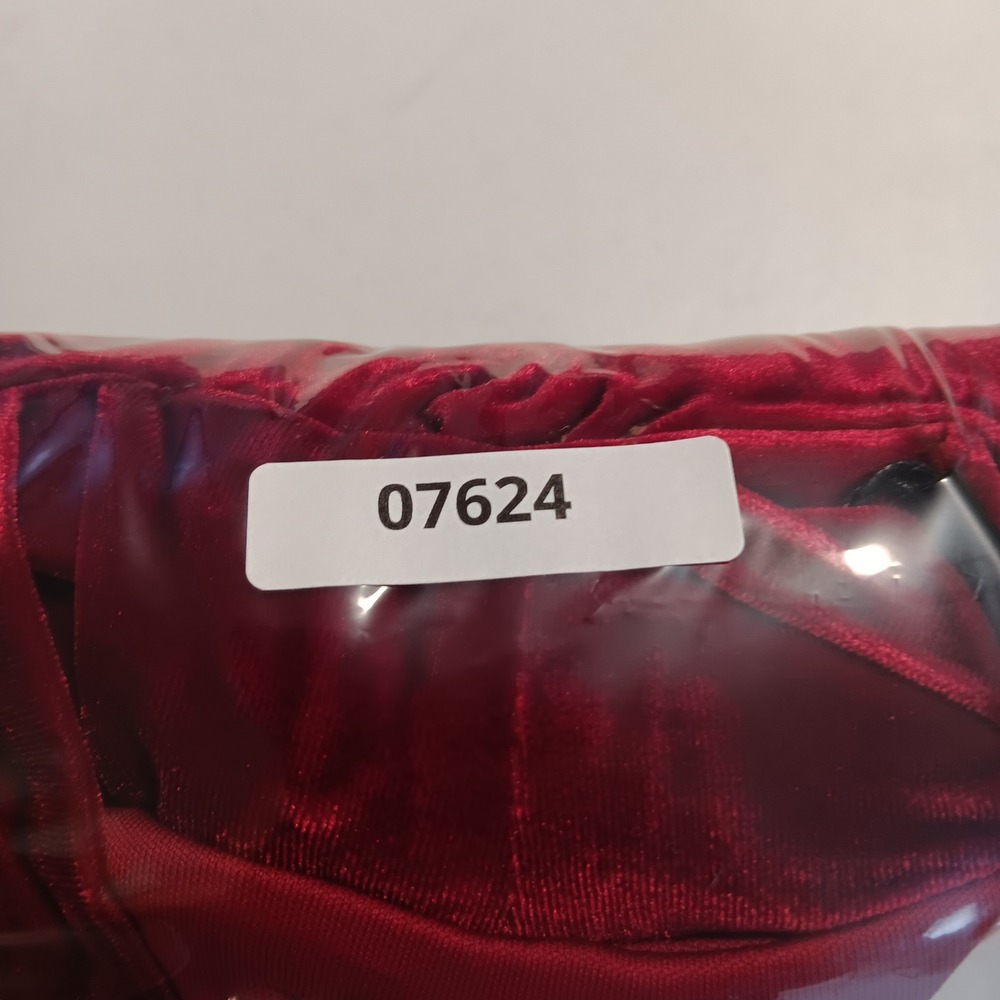 Calvin Klein Dress A-Line Woman 10 Red Velvet Tie Neck Puff Sleeve CD2V1B1E - Picture 11 of 11